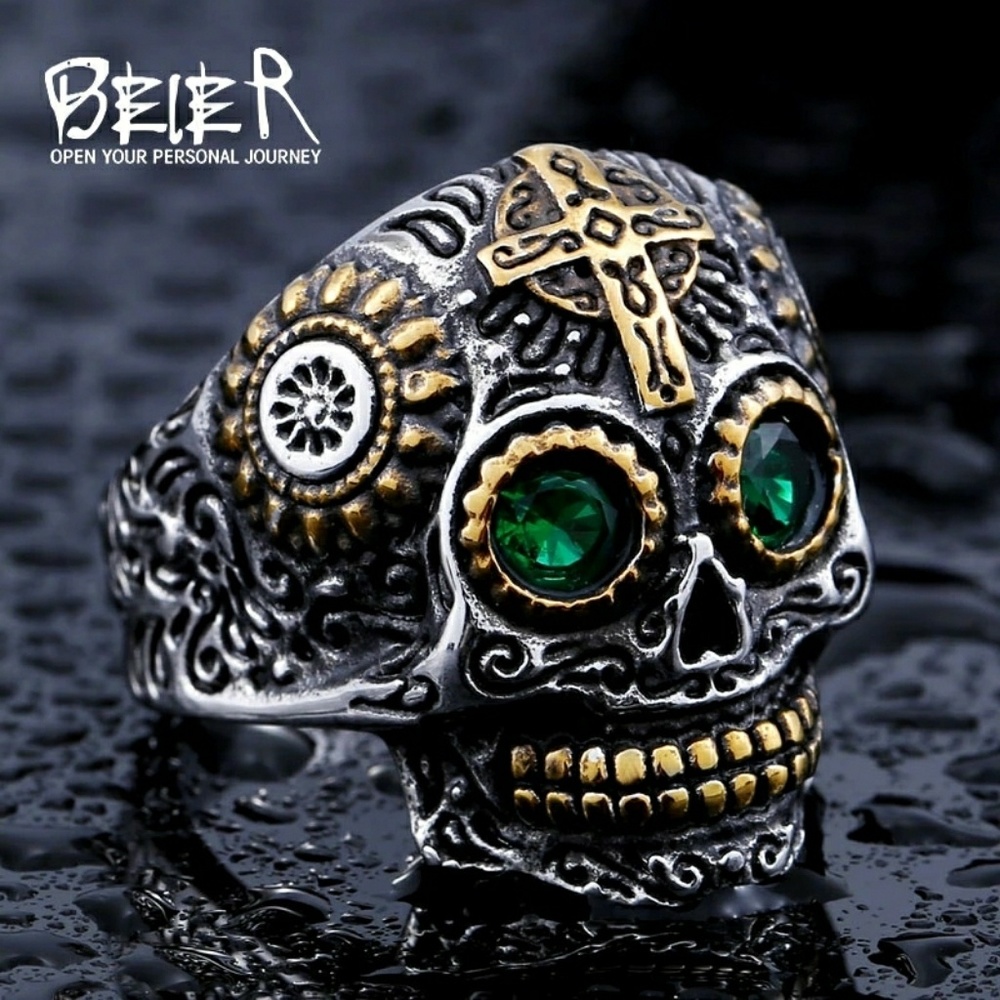 New collection skull ring size 8